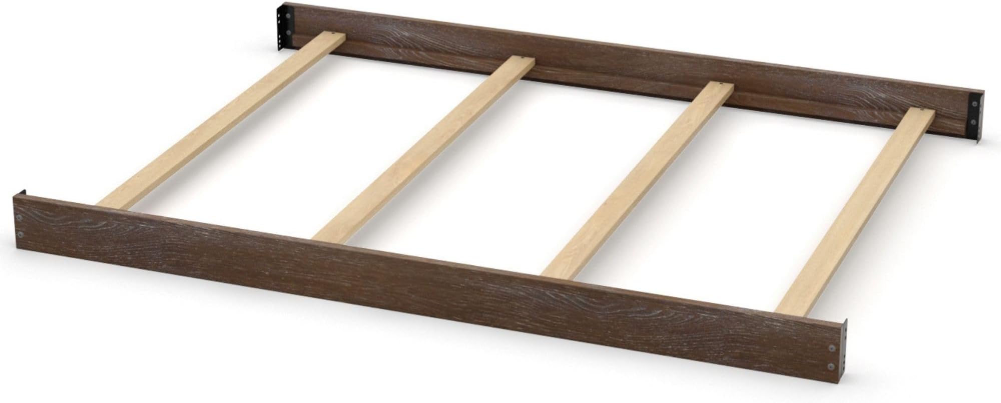 Full-Size Conversion Kit Bed Rails for Westwood Design Convertible Cribs - Solid Wood Rail - Toddler and Adult Bed Rail for Full-Size Beds - Essential Nursery and Baby Furniture (Rosewood, Option 1)