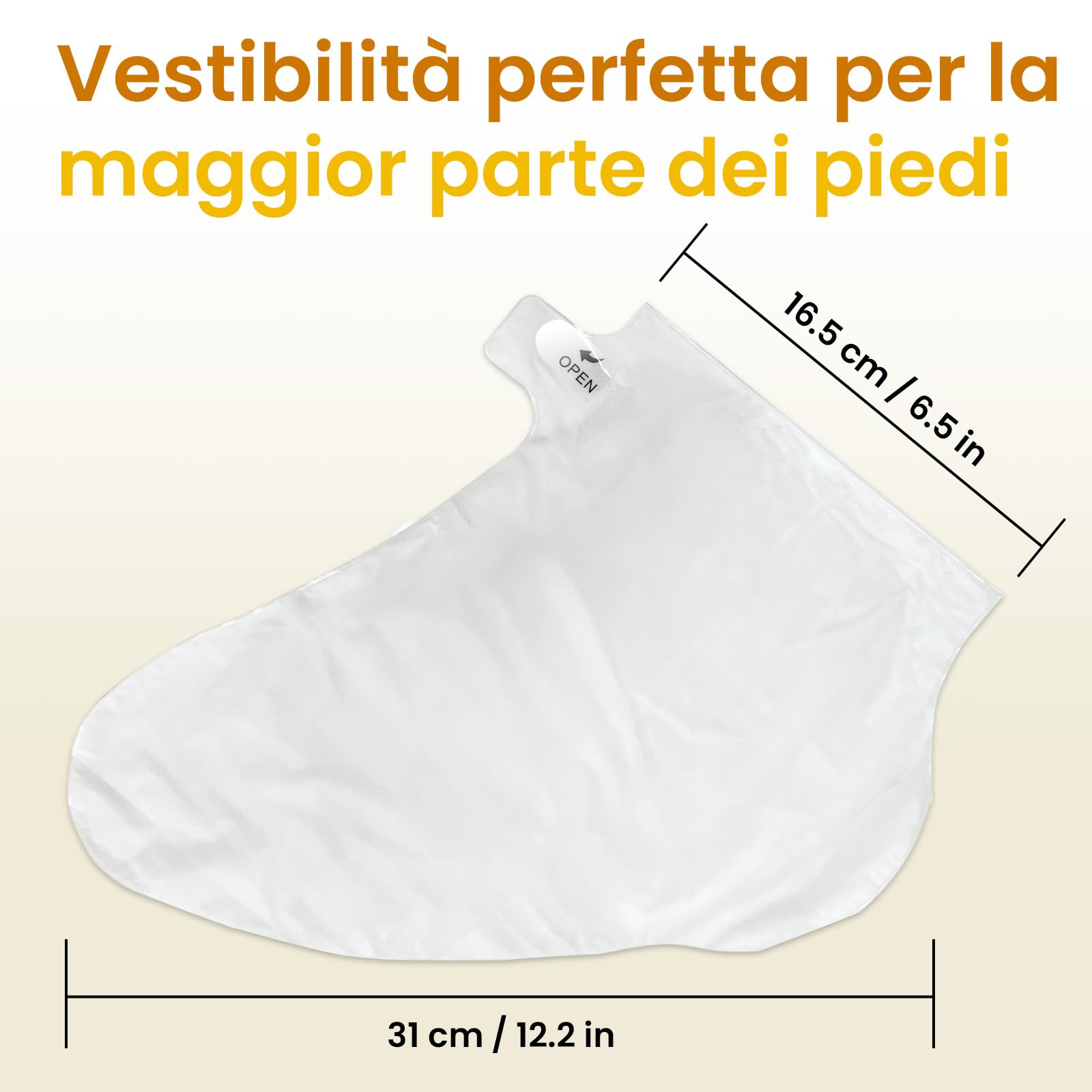 Maschera per Piedi Idratante, Cura per Talloni Screpolati con Burro di Karité, Olio di Jojoba e Vitamina E, Maschera Piedi Secchi Screpolati, (6 Paia)