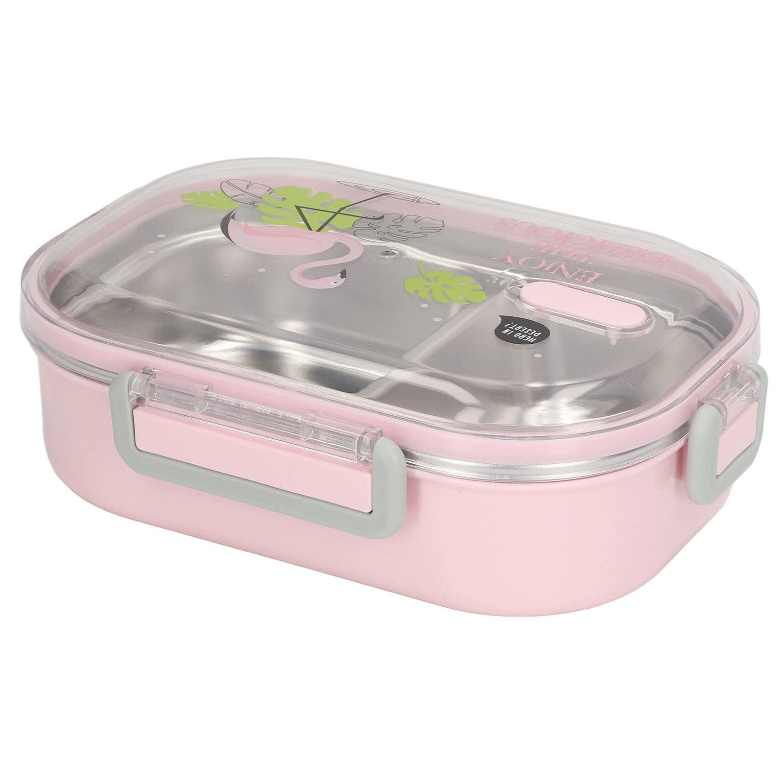 KIMISS Lunch Box Coibentato in Acciaio Inossidabile 304 a Prova di Perdite, Box con Design dello Scomparto, Contenitore Elegante e Portatile per Scuola, Viaggi, Picnic