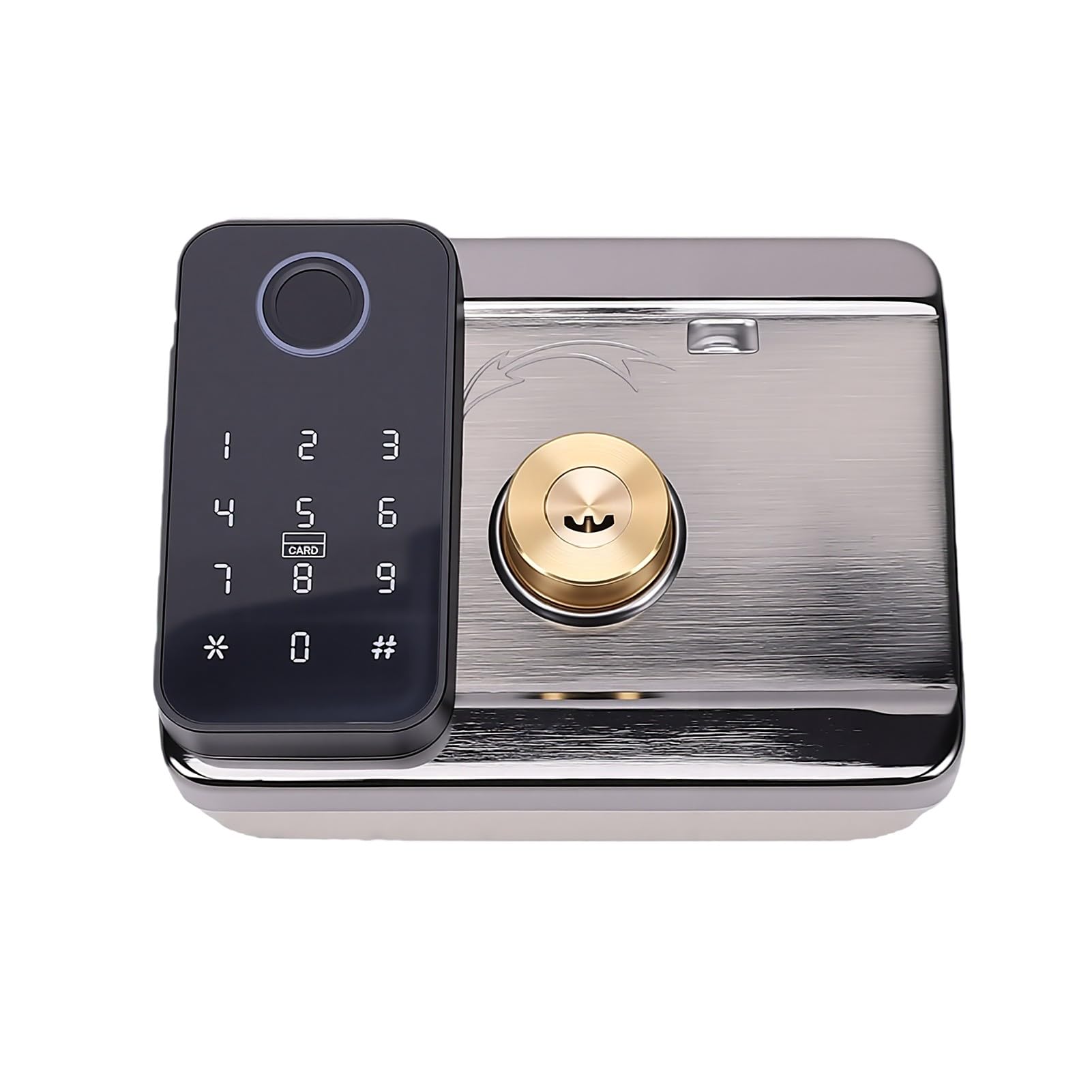 Yinhing Cerradura Inteligente para Puerta, Cerradura con Teclado de Doble | Entrada sin Llave, Huella, PIN e IC/NFC; Aluminio Inoxidable para Puertas 1,38-2,9 Pulg