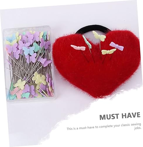 Miniatura 2 de ULDIGI 2 cajas de herramientas de sastre Coloful para localizar agujas decorativas para tela elegante ramillete de mariposa costura hecha a mano de