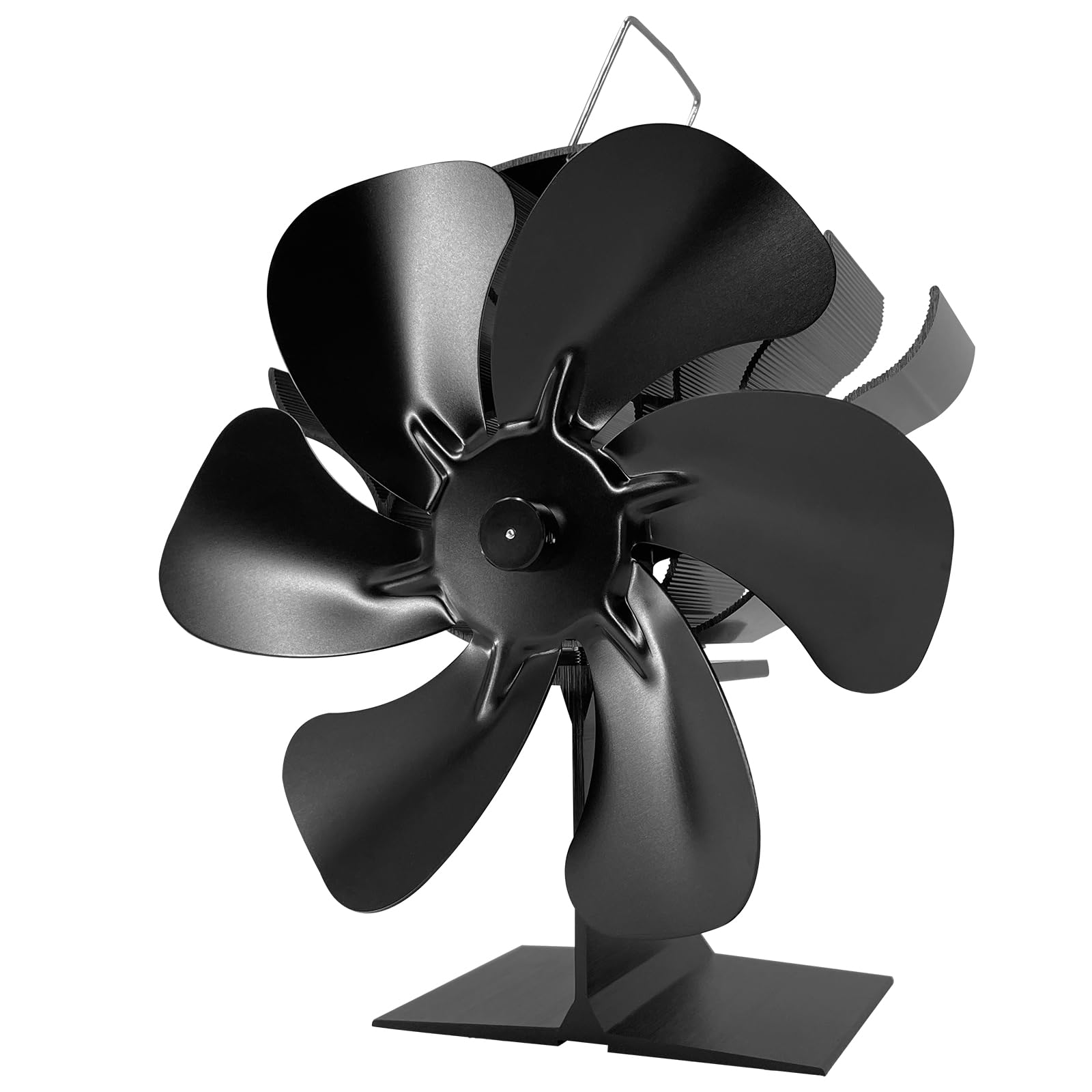 Ventiladores de estufa para chimeneas，Ventiladores de chimenea, 6 piezas, Ventiladores de chimenea de 6 piezas, Ventiladores de estufa de leña/chimenea/chimenea (Estándar)