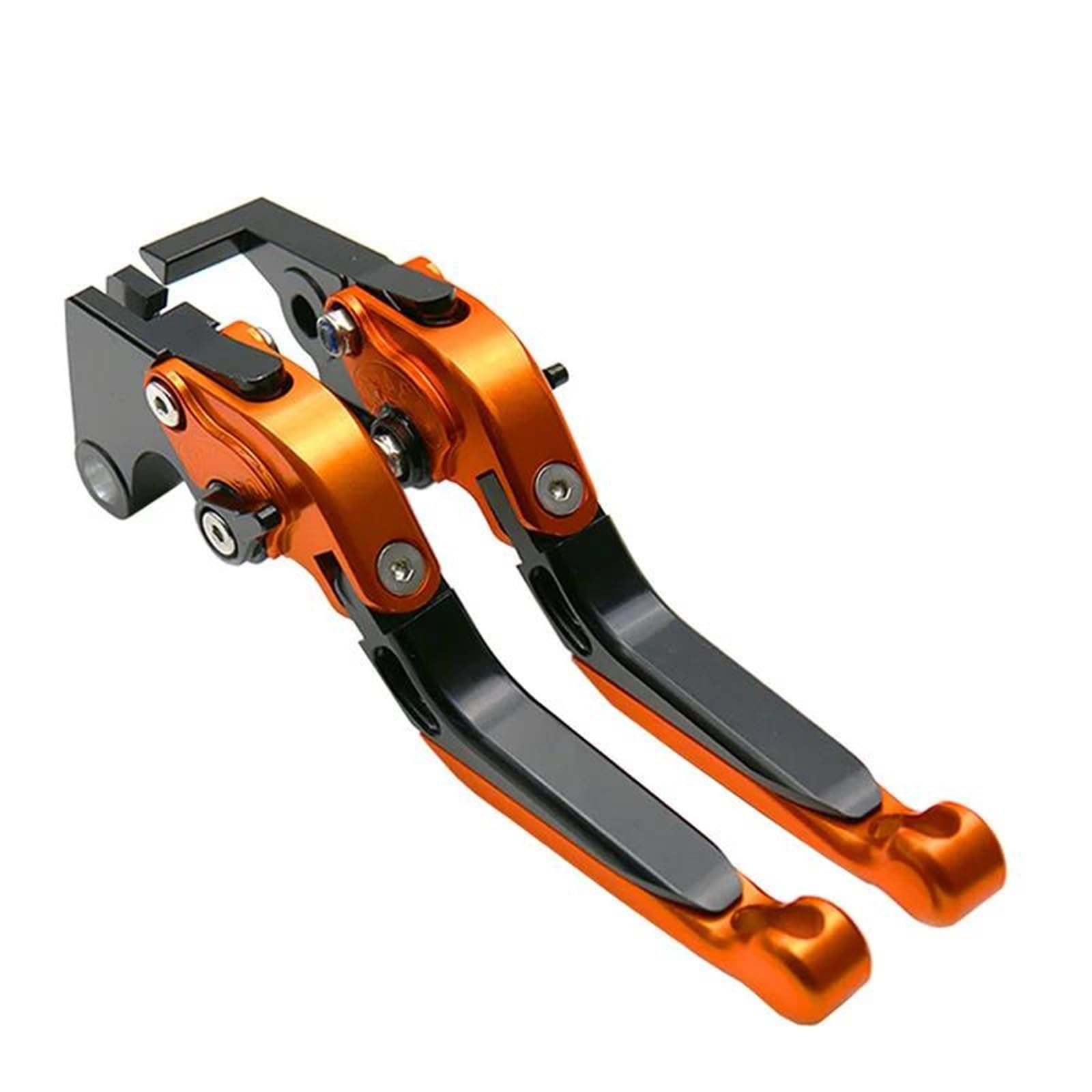 KKMNAIF Motorcycle Front Brake Lever Motorcycle Accessories Adjustable CNC Folding Extendable Brake Clutch Levers for Ya&ma&ha for XP TMAX 560/530/500 Tech Max 2008-2025(Orange)