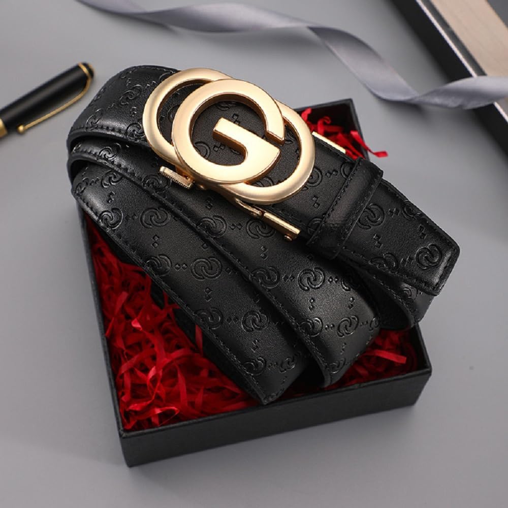 Ratchet Designer Belts for Men Leather Belts with Automatic G Buckle,Mens Belt with Gift Box image 4