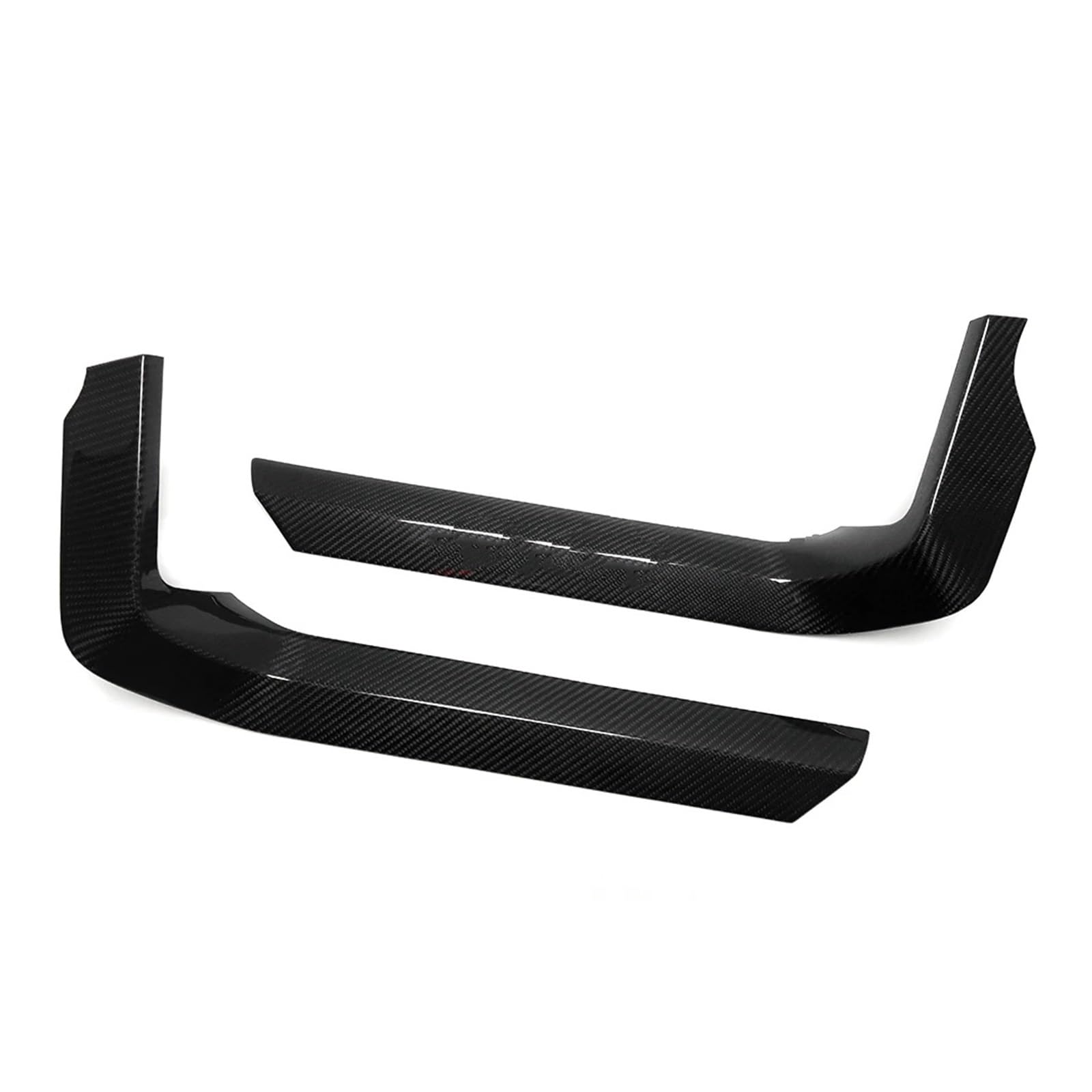 Interior Trim for F150 for F 150 for Raptor 2021-2023 Car Interior Central Gear Shift Side Panel Cover Trim Dry Carbon Fiber Cover Trim Sticker(Glossy Carbon)