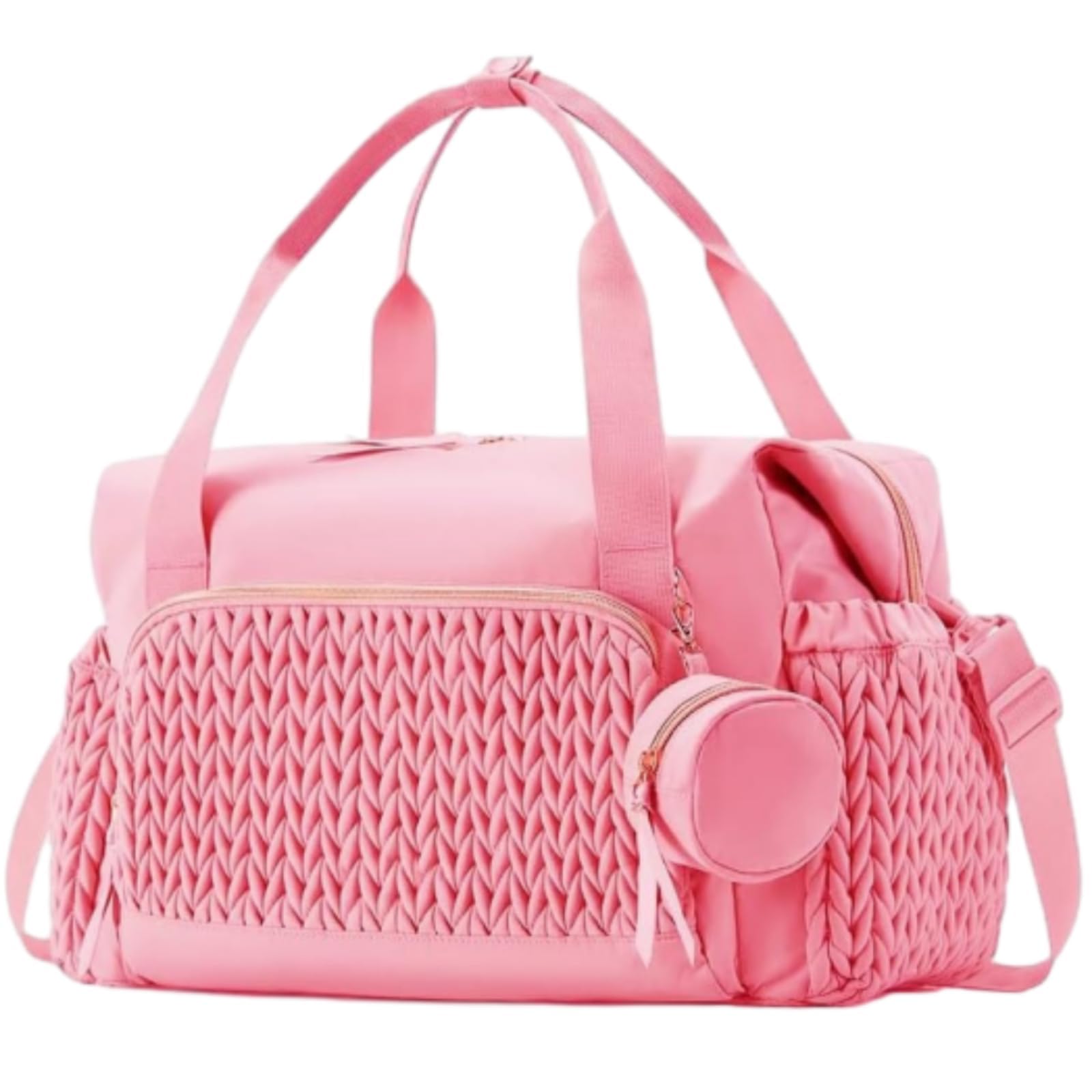 Sac à langer multifonctionnel, grande capacité, sac à bandoulière avec porte-tétine pour maternité, bébé, sac à langer, voyage, plage