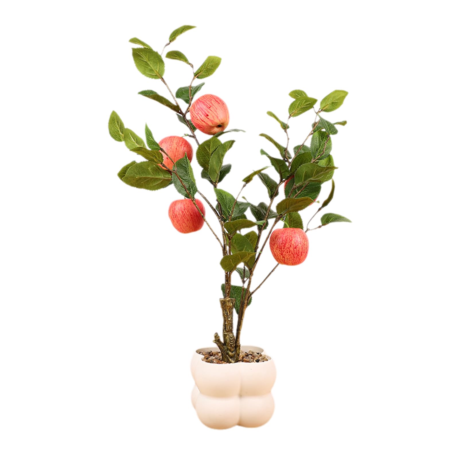 Elnwnnkc Simulated Fruit Tree Bonsais for Living Room Artificial Potted Desktop Ornament Realistic Plant Home Decoration Artificial Plant