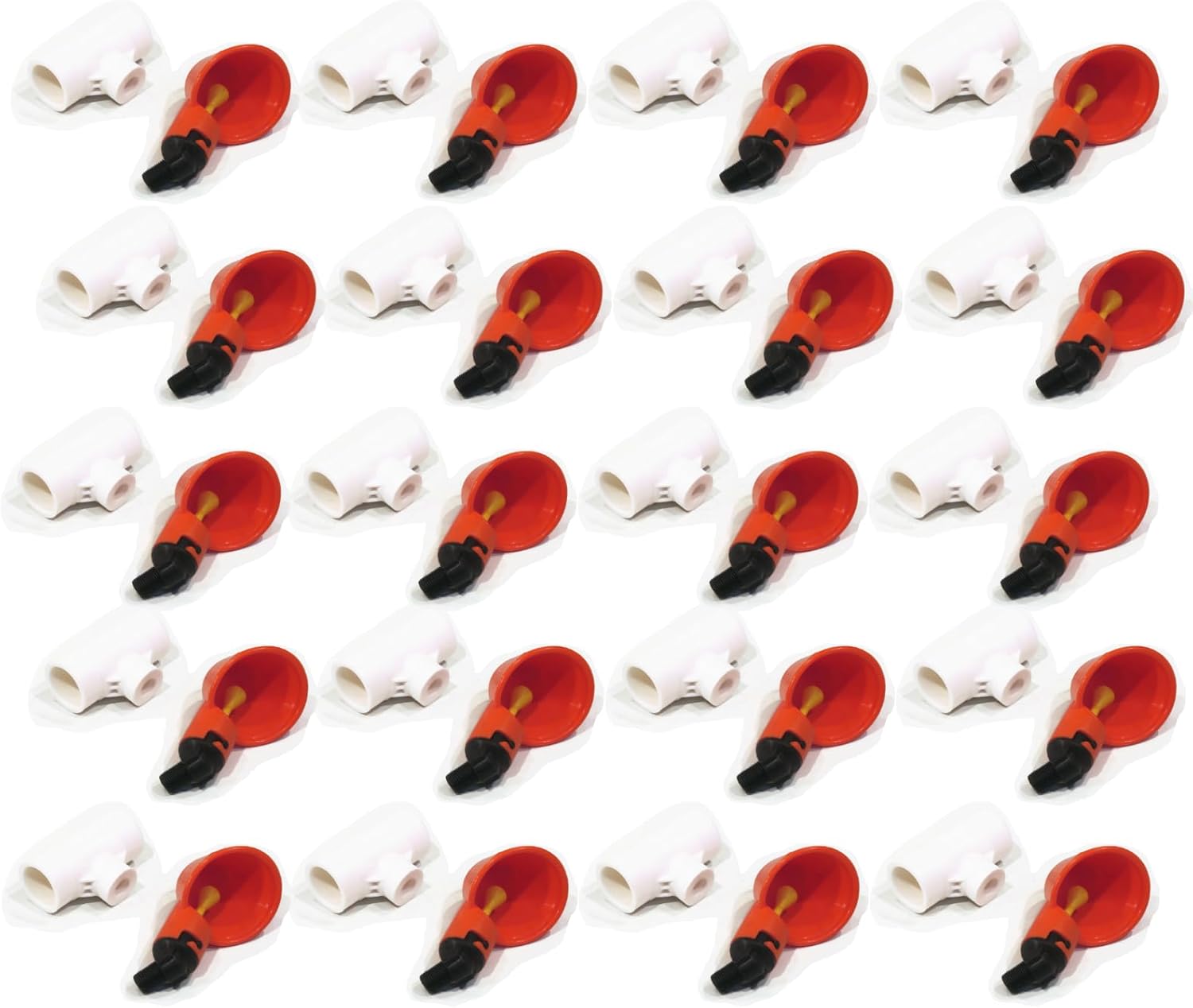 The ROP Shop (20-Pack) Poultry Water Drinking Cup & PVC Fitting Chicken Hen Automatic Drinker