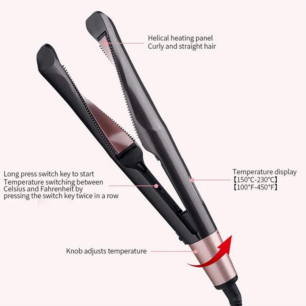 HUYA Plancha de Pelo Rotary Bevel Curling Stick Tornillo de Onda automática Beauty Power Carril de Control de Temperatura térmica