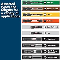 Vista 8 de Bosch SDMSD45 Juego de 45 piezas de destornilladores de impacto con estuche personalizado
