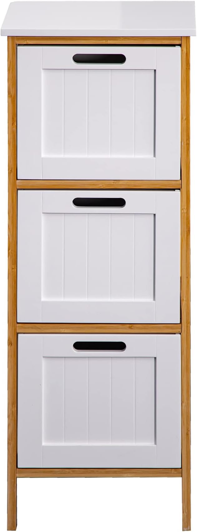 CREDENZA BIANCA 70x60x30 Cm - Armadietto Con Cassetto E 2 Ripiani, Melaminico