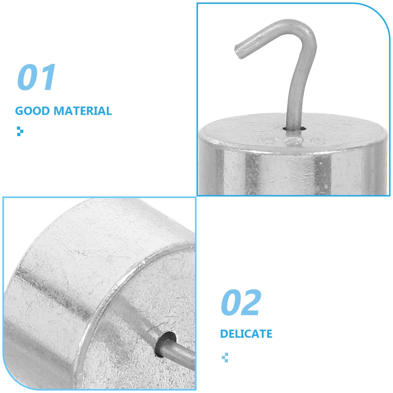 PRETYZOOM Calibration Weights Set 20 Pcs Double Hook Gram Weights for Lab Precision Calibration School Science Experiments Scale Adjustment and Educational Use