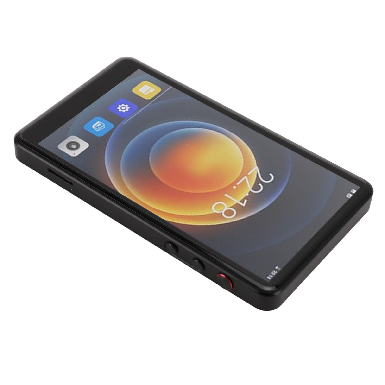 KUIDAMOS Reproductor MP4 con Bluetooth Pantalla Táctil de 5,2 Pulgadas Reproducción de Música y Vídeo Portátil para Viajes Aleación de Aluminio Negro