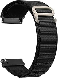 KHR® 22mm Nylon Sports Alpine Loop Band Strap Compatible with Smart Watch Strap With 22mm Lugs