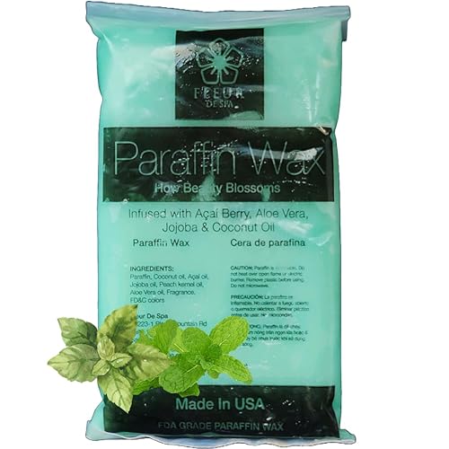 Miniatura 37 de FLEUR DE SPA - Recambios de cera de parafina de 1 libra - Fabricado en Estados Unidos - Infundido con aceites de coco y jojoba - Hidratante