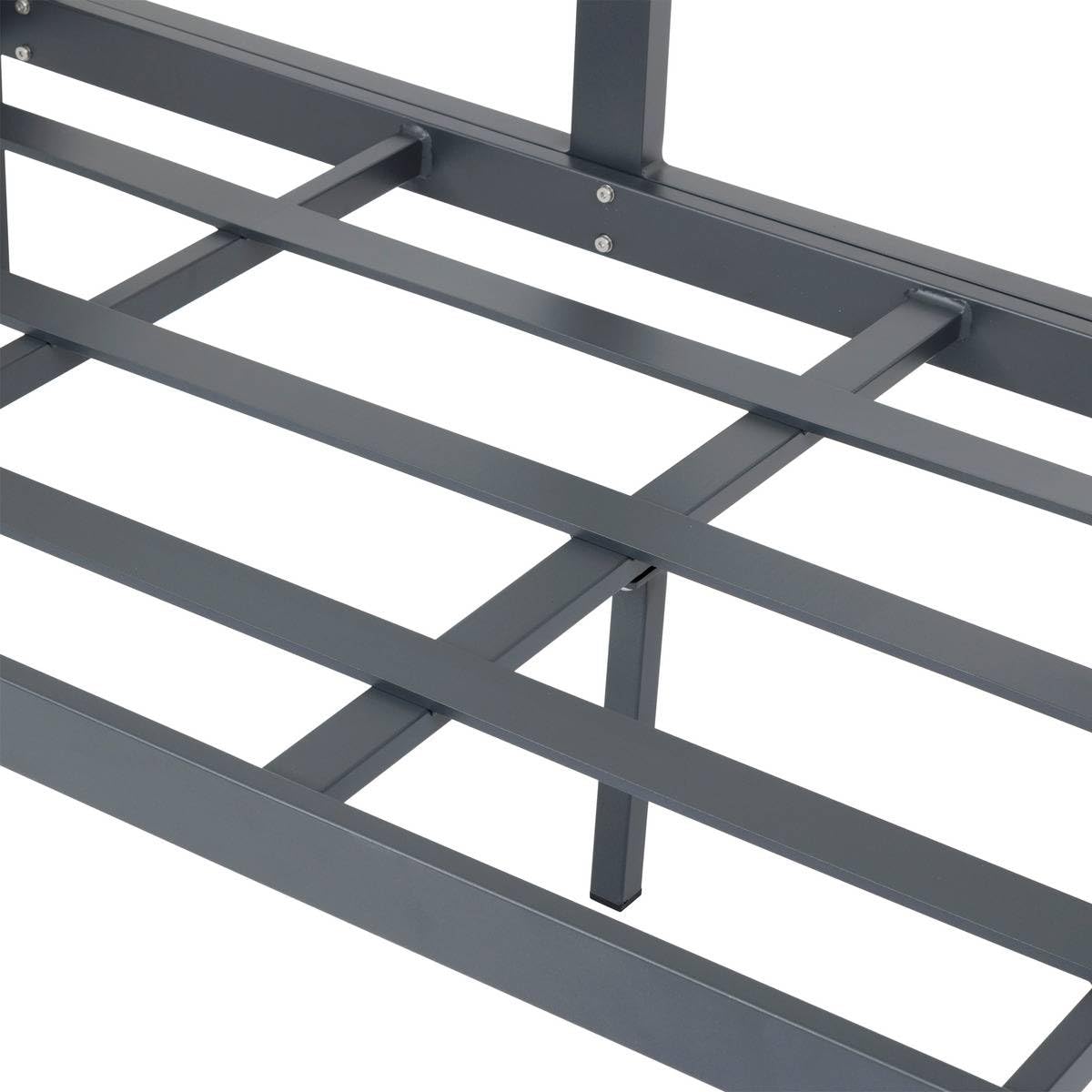 HESPERIDE - Canapé de Jardin évasion Graphite 3 Places en Polyester et Aluminium