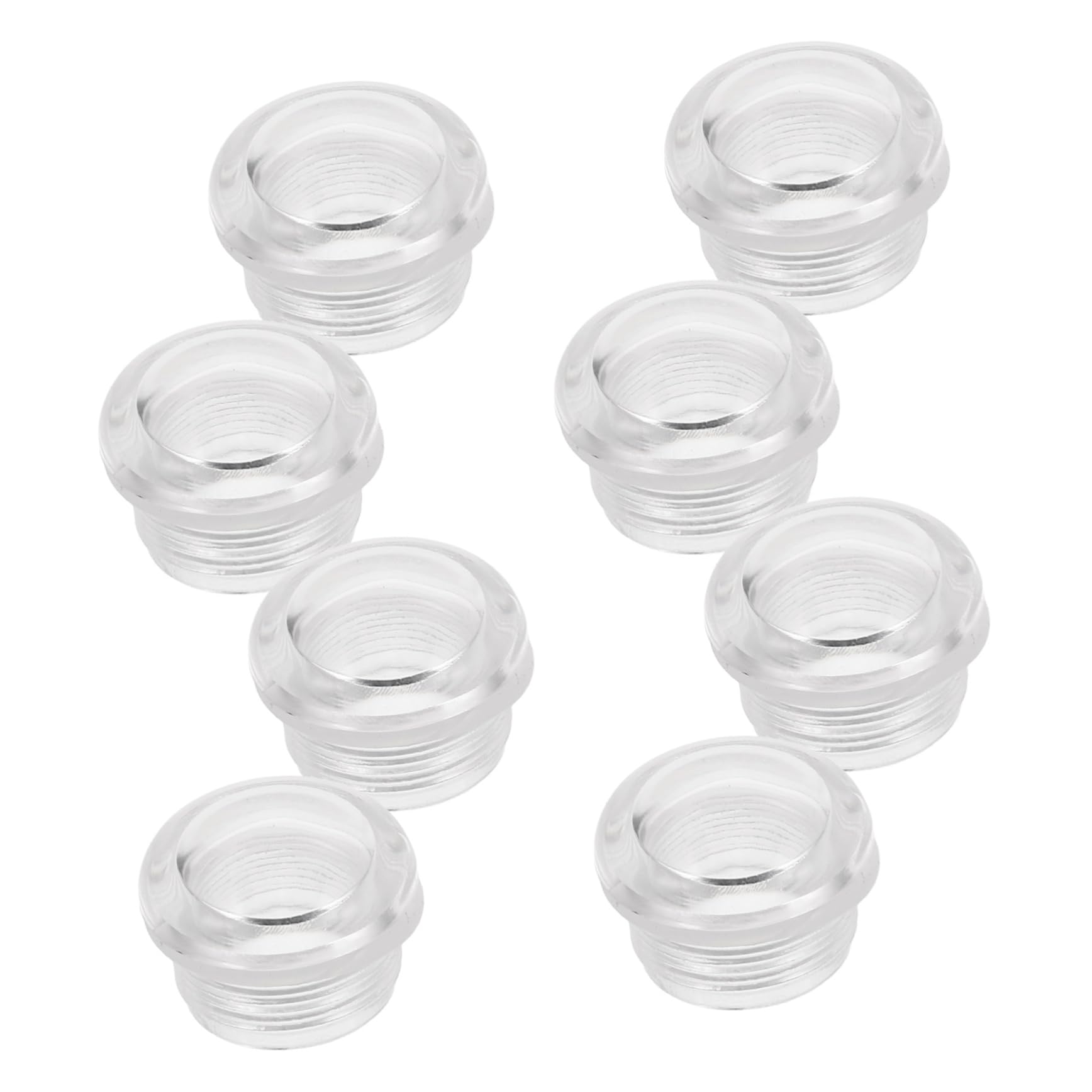 SOLUSTRE Bathroom Soap Dispenser Wall Mount Parts 8pcs Plastic Transparent Covers for Repairing and Upgrading