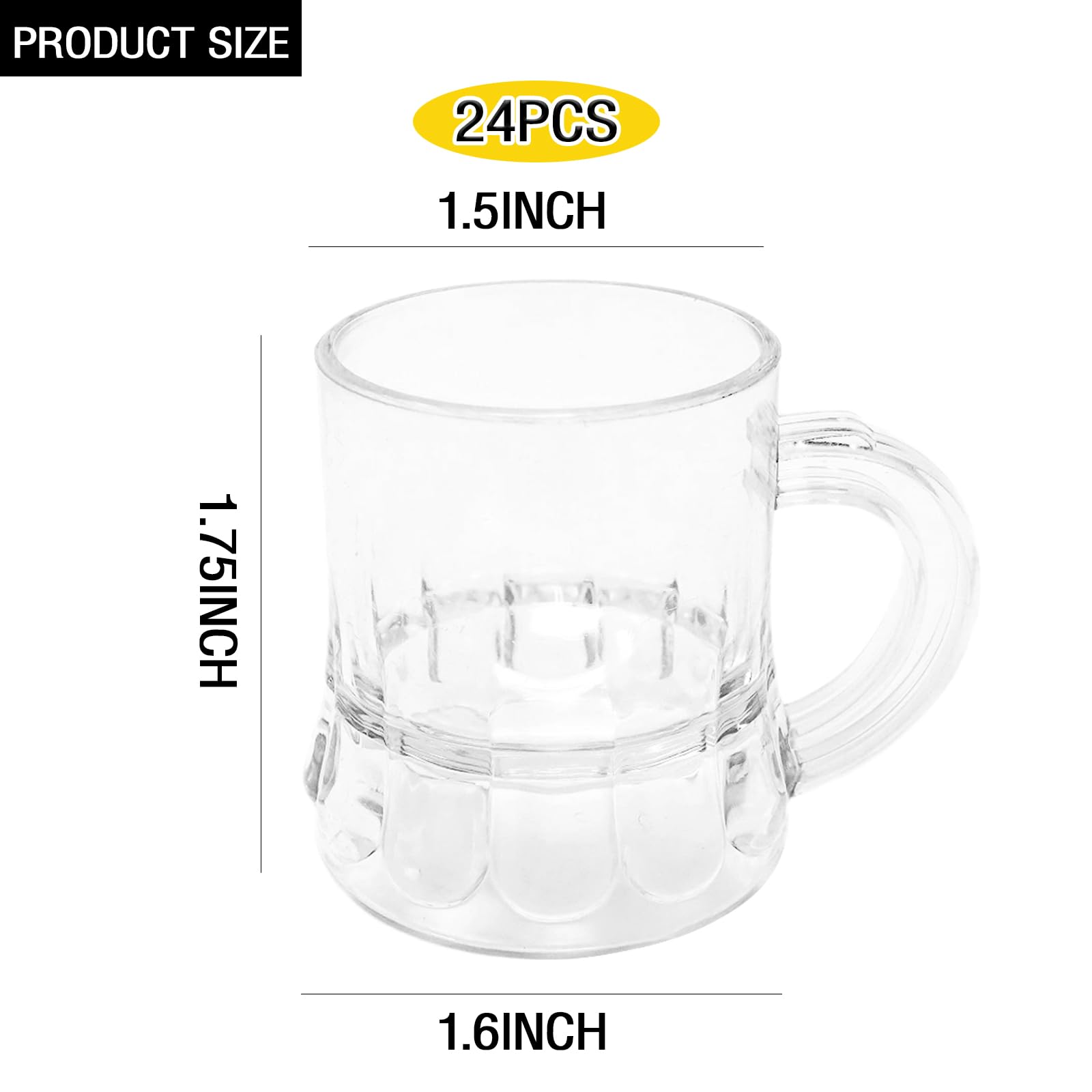 MATANA Lot de 500 verres à liqueur en plastique transparent (30 ml