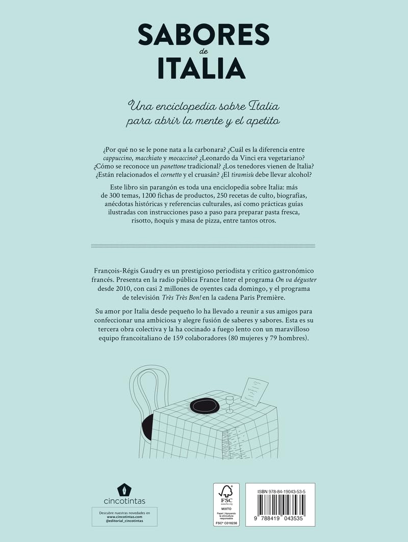 Sabores de Italia: Tutta la cucina italiana (GASTRONOMIA)