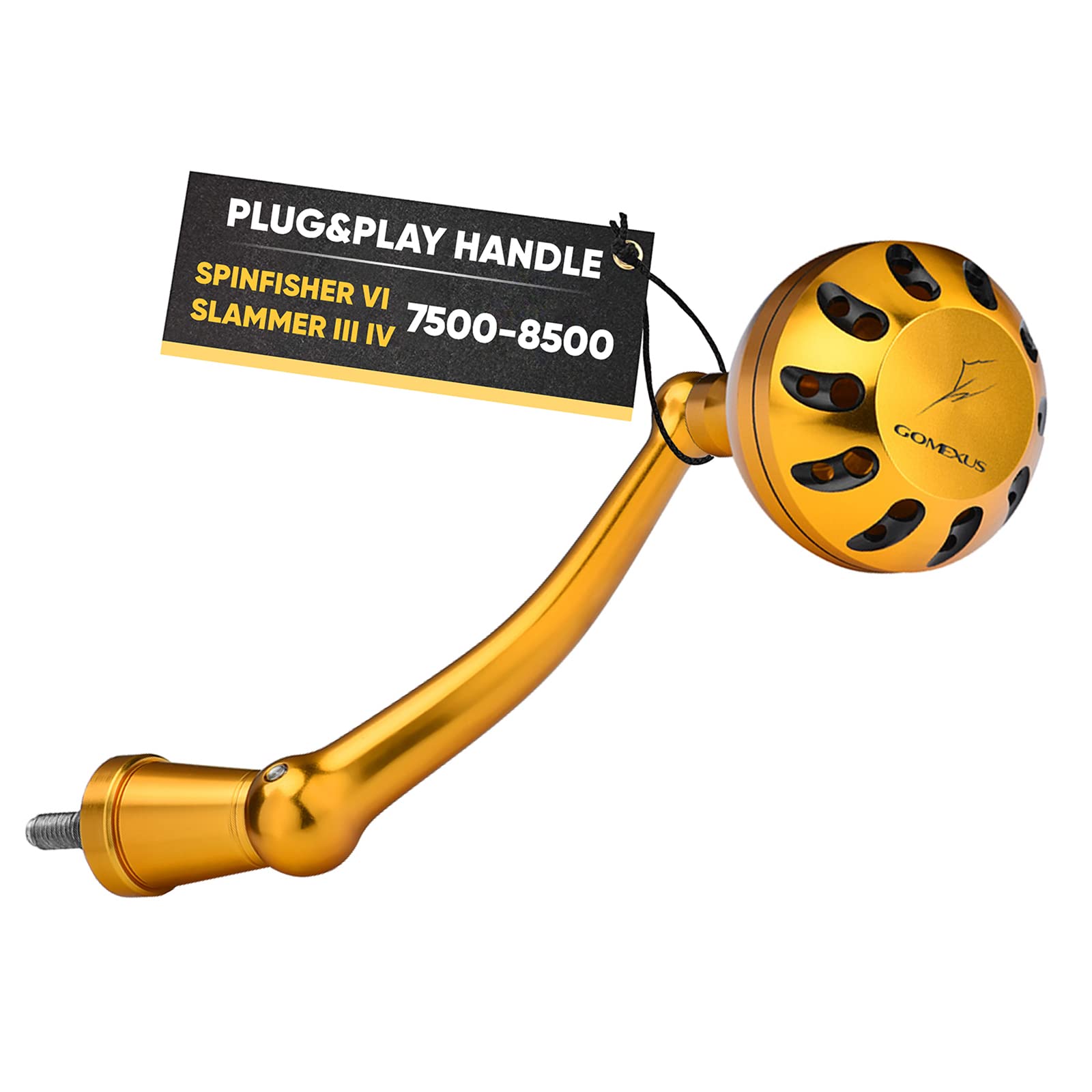 GOMEXUSPower Handle for Penn Spinfisher VI VII Slammer III IV(Make Sure Your Reel Model,Not for All Spinfisher Long Cast/V)-Please Pay Attention to The Adaptation Table