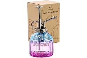 OFFIDIX Glass Plant Mister Spray Bottle, Pink Sea Glass Plant Spritzer