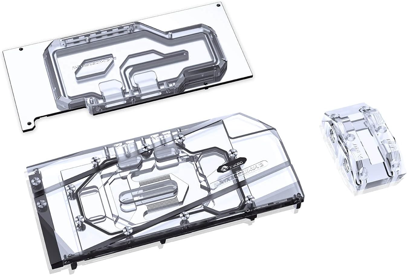 Bykski Full Coverage GPU Water Block w/Integrated Active Backplate for AIC Reference RTX 3090 (N-RTX3090H-TC-V2)