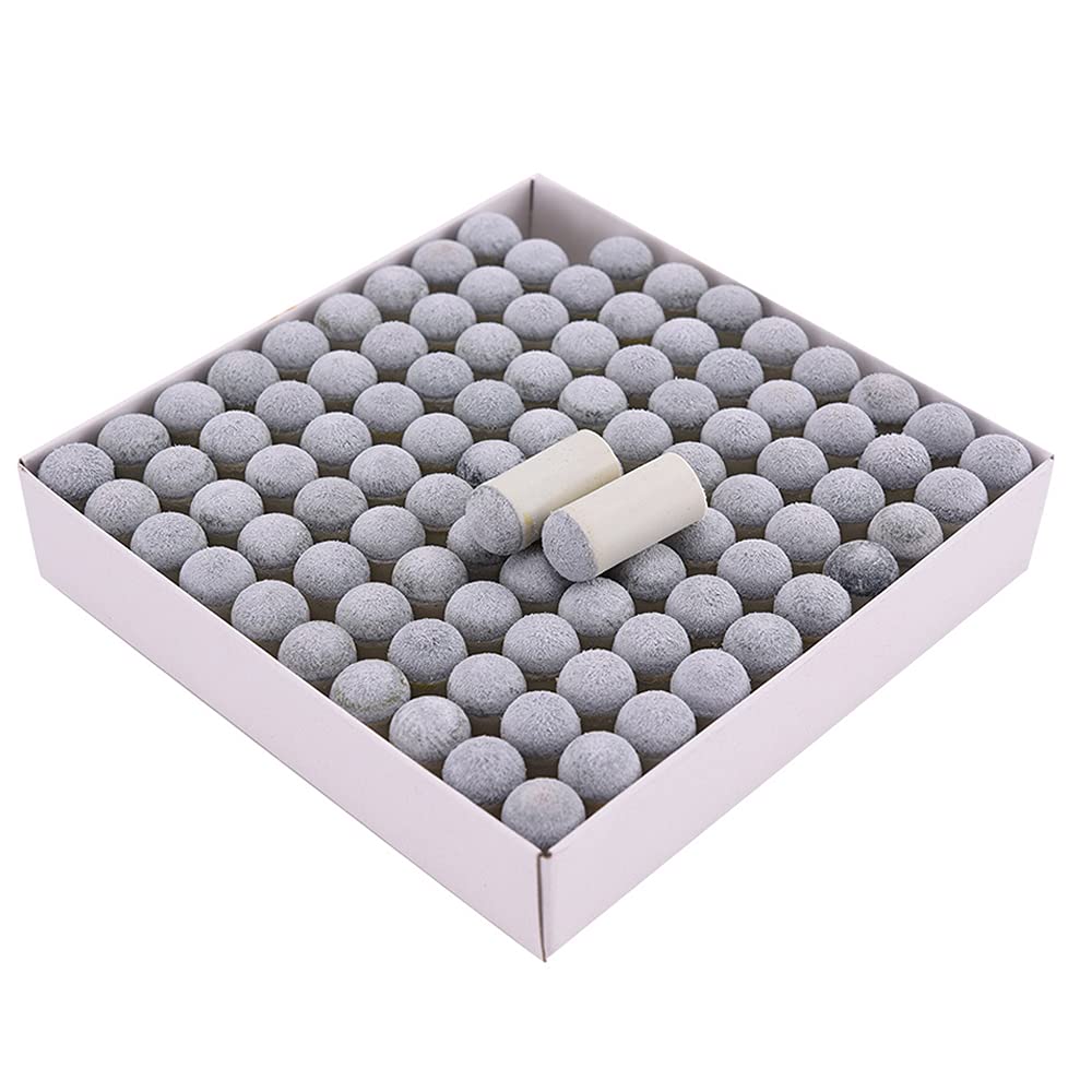 CENPEK 100Pcs 11mm Billiard Cue Tips, Soft Billiard Replacement Cue Tip Snooker Pool Cue Ferrule Tips