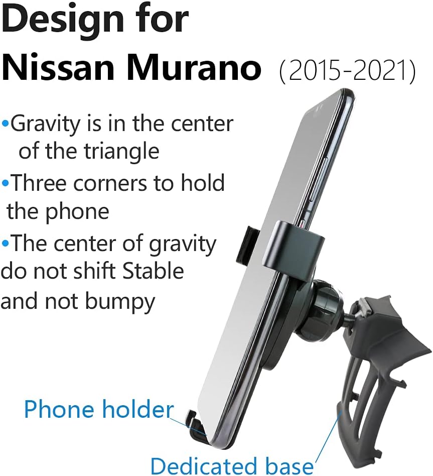 Car Phone Holder for 2015-2024 Nissan Murano Auto Accessories Navigation Bracket Interior Decoration Mobile Cell Phone Mount