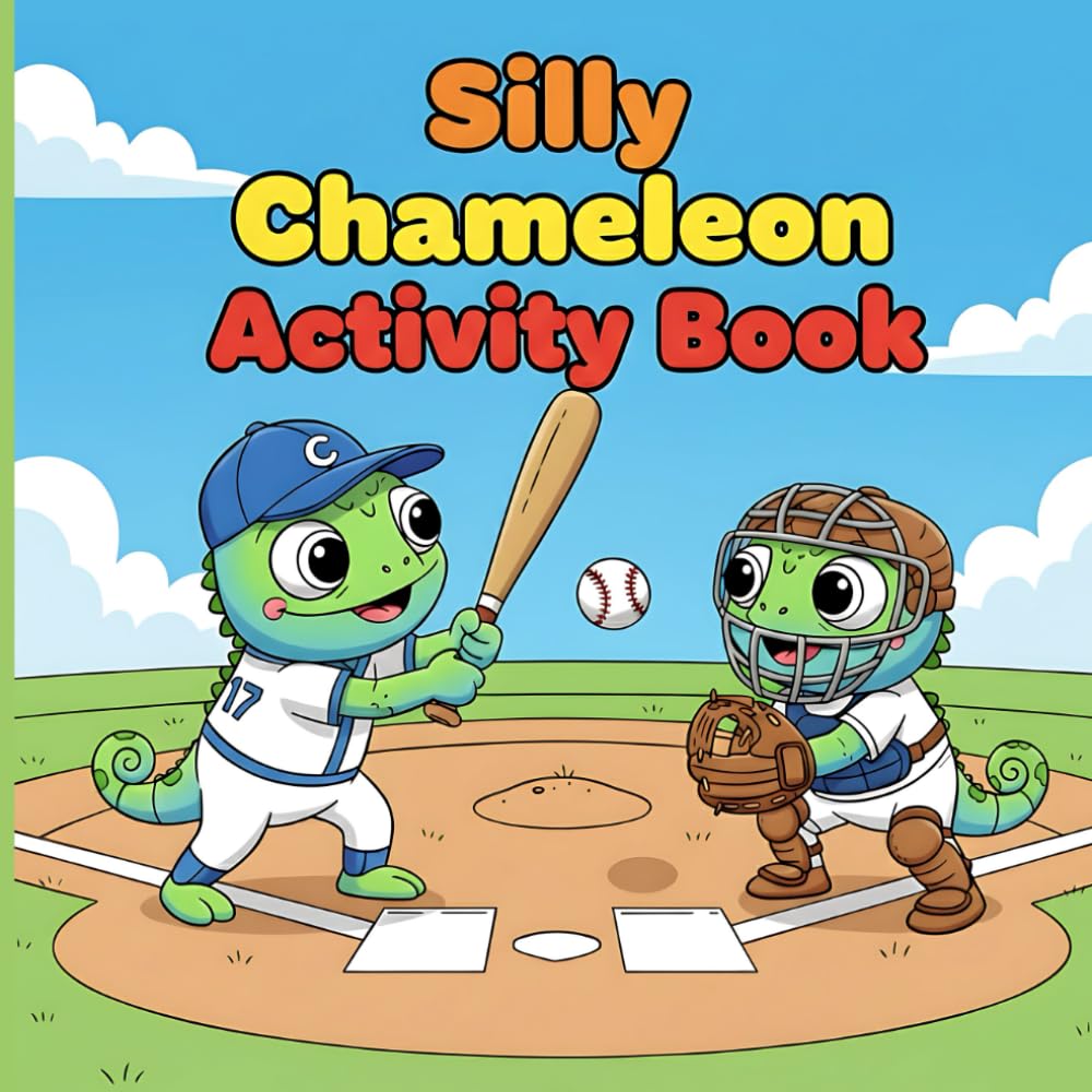 Silly Chameleon Activity Fun Coloring Book For Kids & Adult: Bold And Simple 50+ Chameleon Animal illustrations | Chameleon Variations - As Teacher, ... More! (Cozy Animals Big Adventures Coloring)