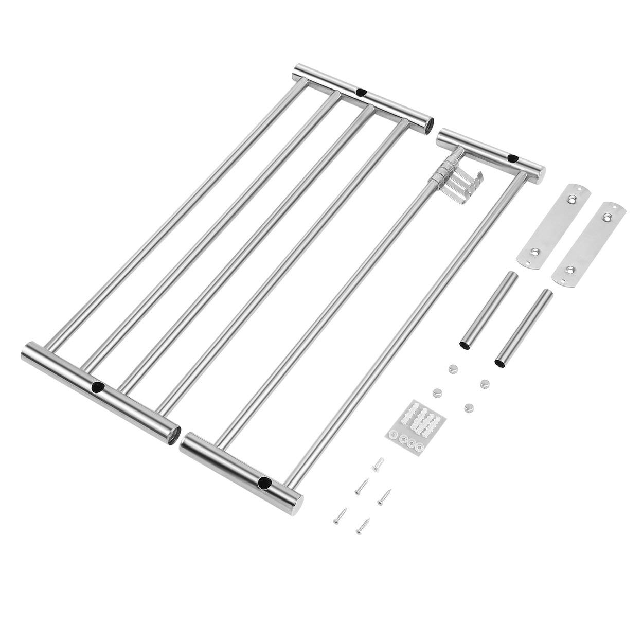 CTRLZS Pot Lid Holder, 5 Pairs Pot and Pan Organizer for Cabinet, Adjustable Lid Holder, Cabinet Door Organizer Pot Hangers