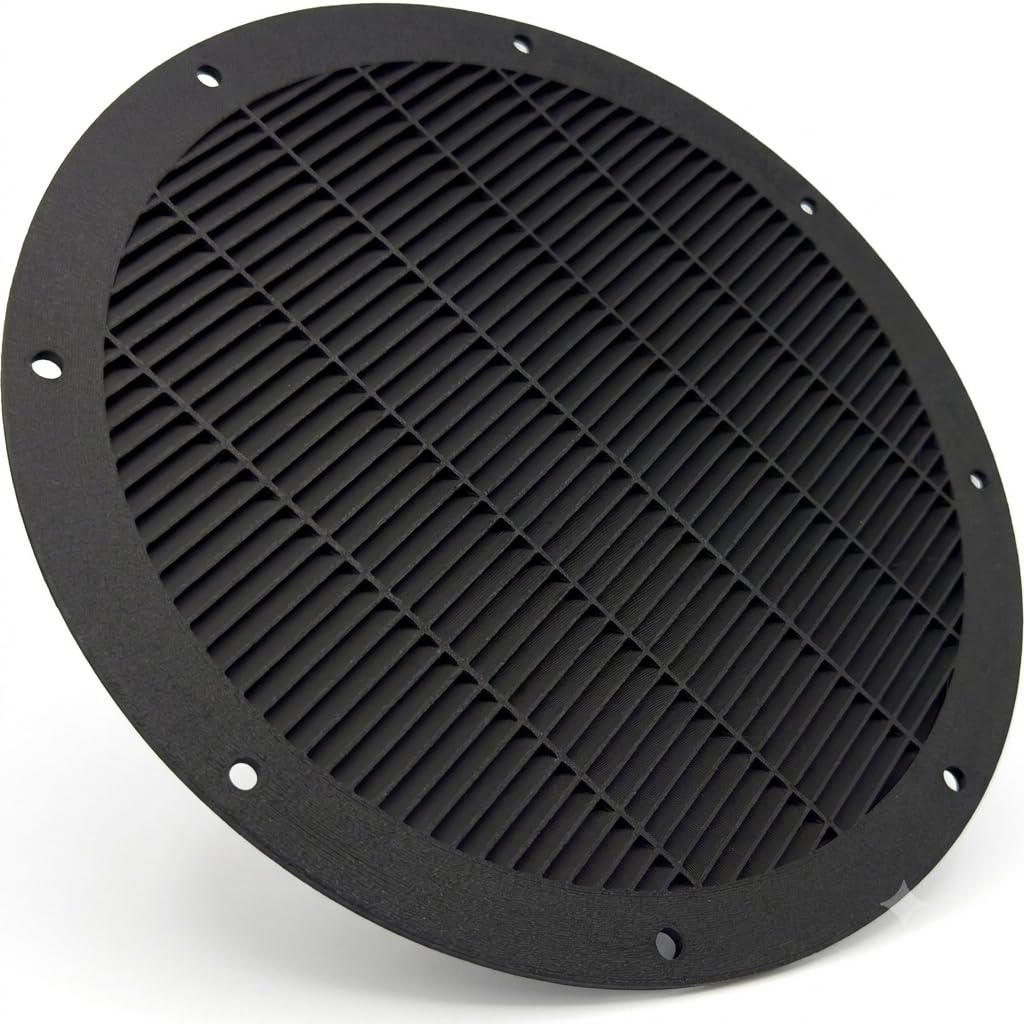 Lichtfalle 200mm Gen 2 lichtdichtes Zuluftgitter für Growbox & Growzelt | Für 200mm Systeme · Schwarz · 100 % lichtdicht & strömungsoptimiert · Growbox, Growzelt, Belüftung, Indoor-Anzucht