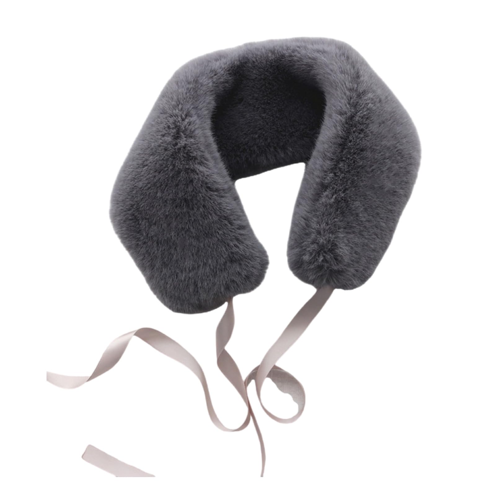 Plush Adjustable Scarf Unisex Winter Neckerchief Adults Thermals Neckwear For Men And Women