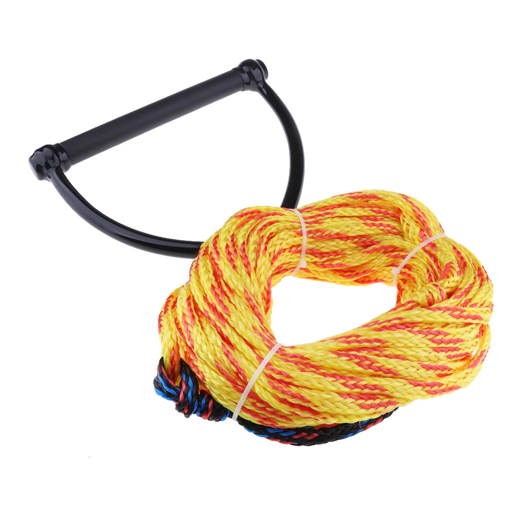 Cuerda de esquí acuático Cuerda de esquí acuático Arnés de Remolque Línea de Cable de Correa con empuñadura for Wakeboard/Kneeboard Surf