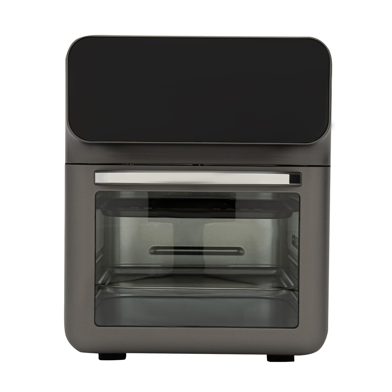 Mini-oven, 1350 W, lade-achtige oven met lcd-touchscreen, 13 liter, heteluchtcirculatiesysteem, elektrische oven met 60 minuten timer, temperatuurregeling, mini-oven, broodrooster, pizzaoven