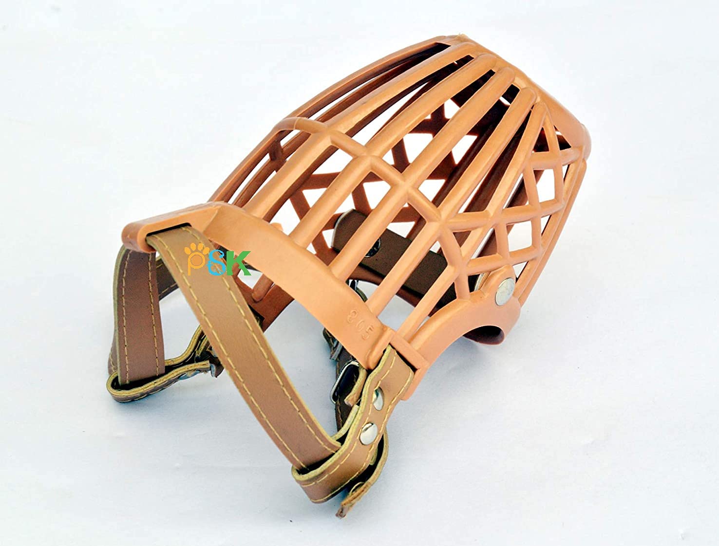 PSK PET MARTPSK PET MART Dog Mouth Cover Muzzle- L (Beige, Size-5), Large