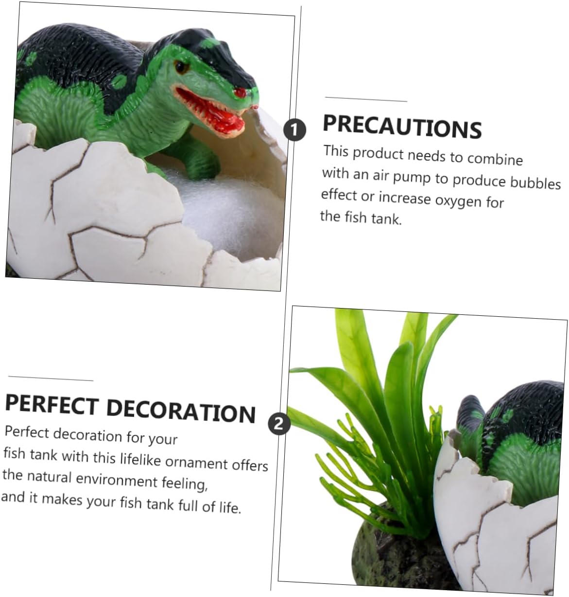 3pcs Fish Tank Landscaping Fish Tank Decorations Artificial Aquarium Decorations Aquarium Landscape Ornament Dinosaur Figurines Fish Tank Dinosaur Decoration P
