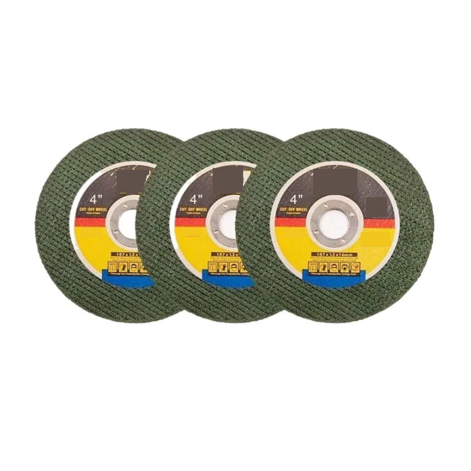 Tarcza tnąca 107 mm, średnica wewnętrzna 16 mm, tarcza szlifierska okrągła do szlifierki kątowej 100 mm (5 szt.)