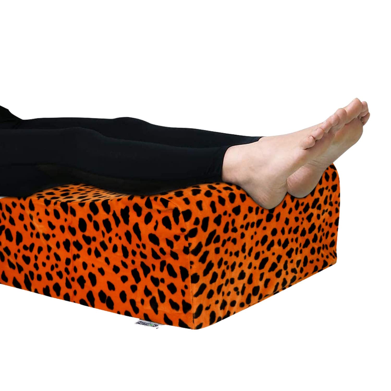 METRONOrthopaedic Bed Wedge Elevated Leg Pillow | Foam Wedge for Leg Elevation Reduces Back Pain & Improves Blood Circulation | Size 20”x18”x8” | Removable & Washable Cover | Pack of 1