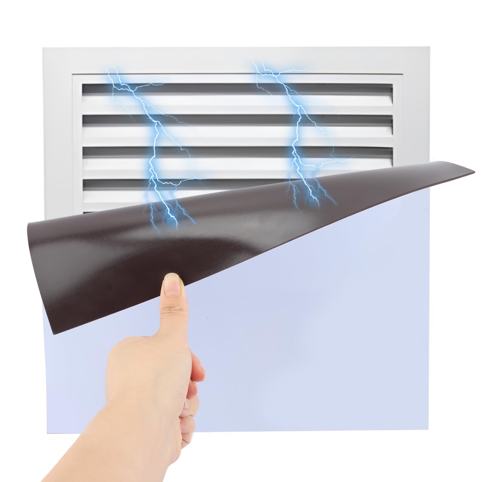 2 fundas de ventilación magnéticas cuadradas, cubiertas de ventilación magnéticas, cubiertas de ventilación magnéticas cuadradas para techo, bloqueadores de ventilación, para rejillas de ventilación y