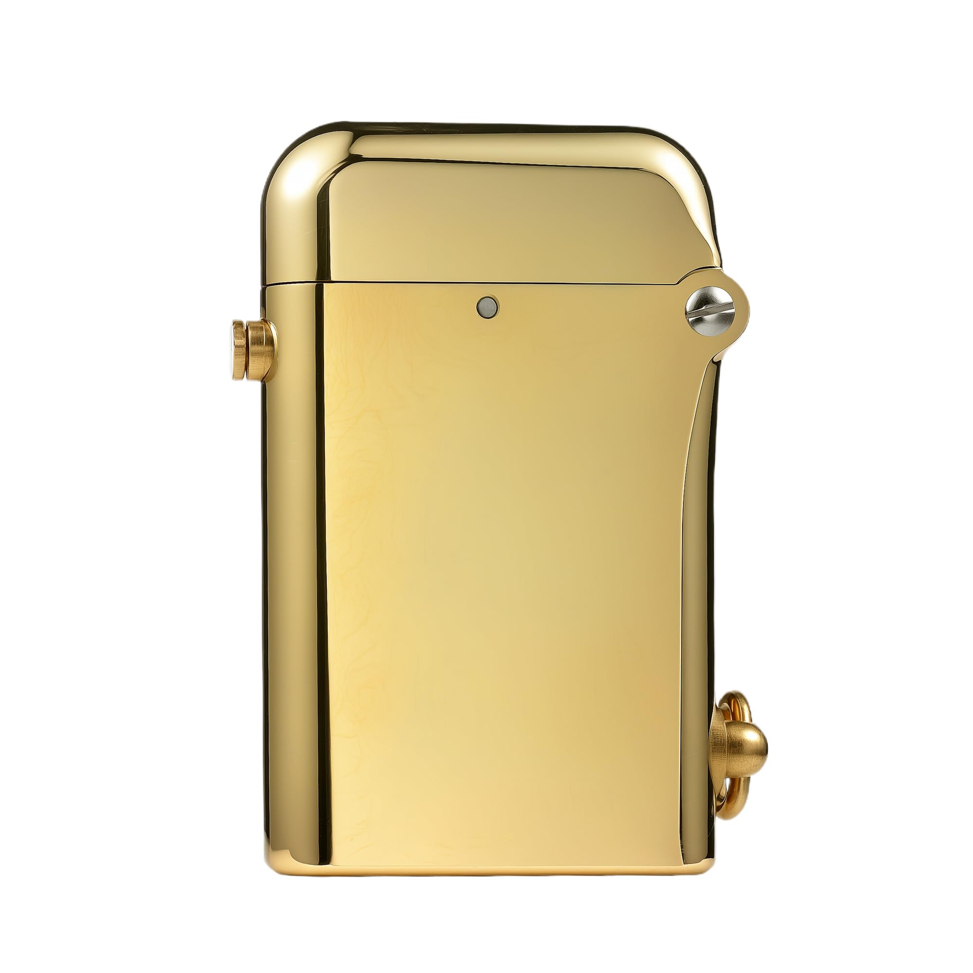 Thorens Gen 2 Double Claw Solid Brass Classic Automatic Ignition Petrol Lighter Soft-Flame Refillable Safety Lock Glossy Gold-Tone