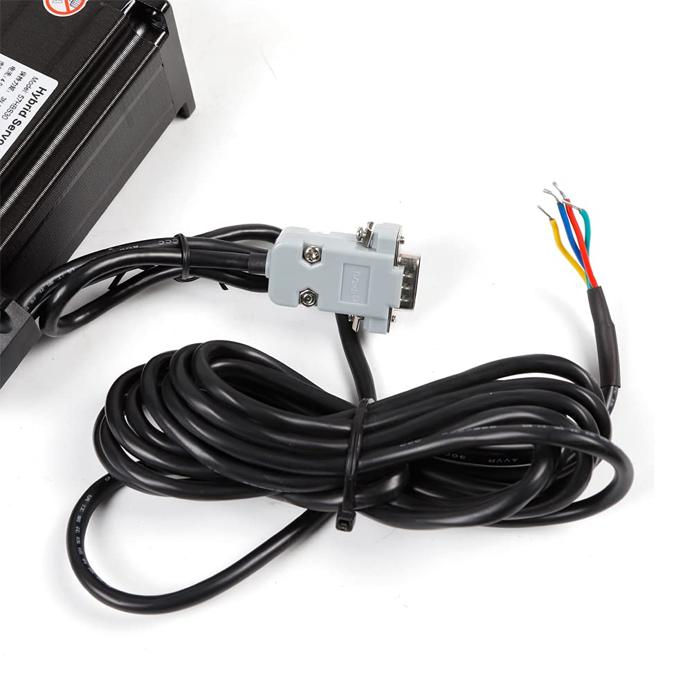 Nema23 Closed Loop Kit motore passo-passo 3,6 Nm 4 A CNC Driver HBS57 Closed Loop Stepper Motor+Driver adatto per macchina per incisione CNC, aggiornamenti del sistema passo-passo
