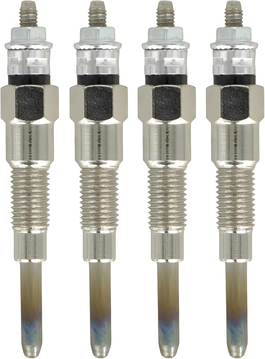 XYZIL 4X Glow Plug 16851-65510 16851-65512 for Kubota D722 D902 D905 D1005 D1105 V1505 V1305 Z482 RTV900 RTV1100 B1700D B1700E ZD21 ZD326 ZD331 BX1800D BX1830D KX41-2 F2560 F2680E F3680 G1800 G2160