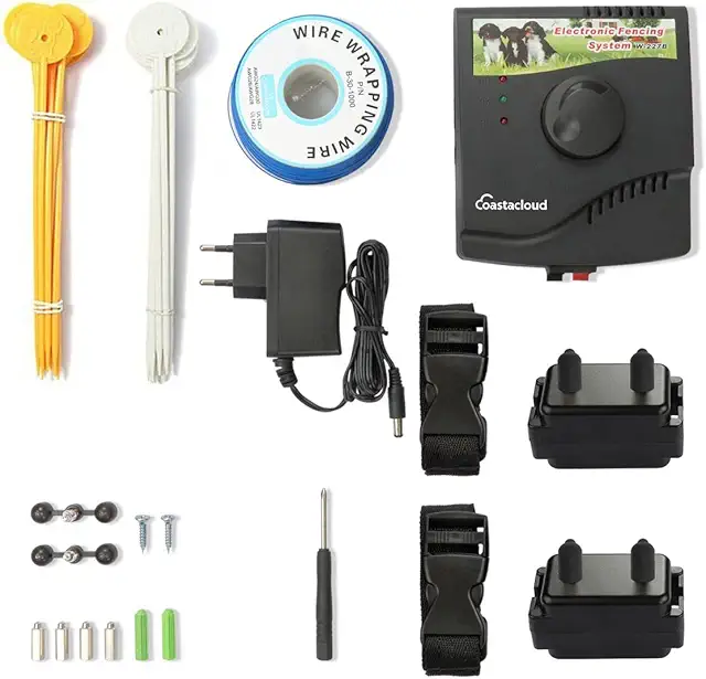 Collier Anti-Fugue Sans Fil avec Clôture Électrique et Signal Réglable