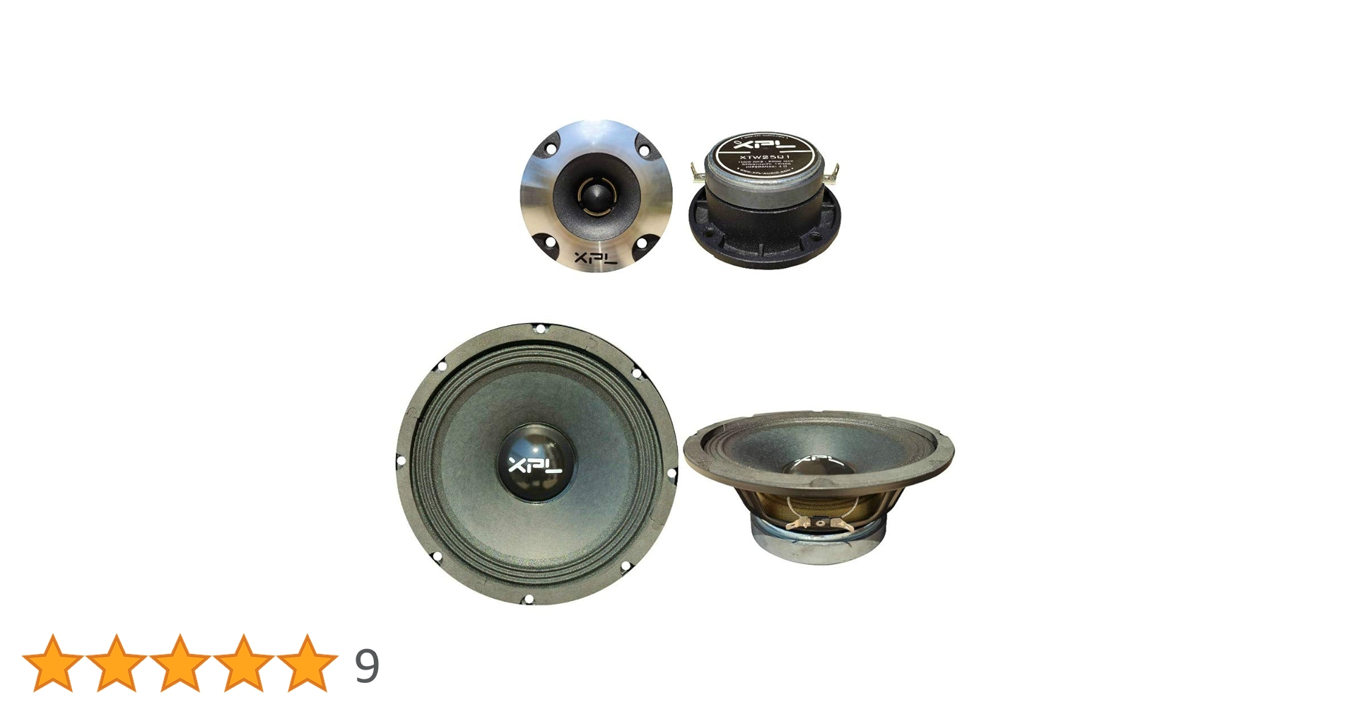 XPL Kit auto 2 midrange XW08-403 da 20,00 cm 150 watt rms e 300