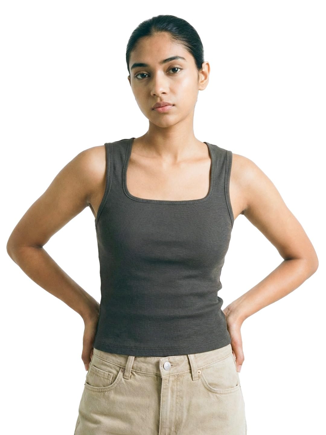 crazymonk Women's Plain Tank Top-picture-54