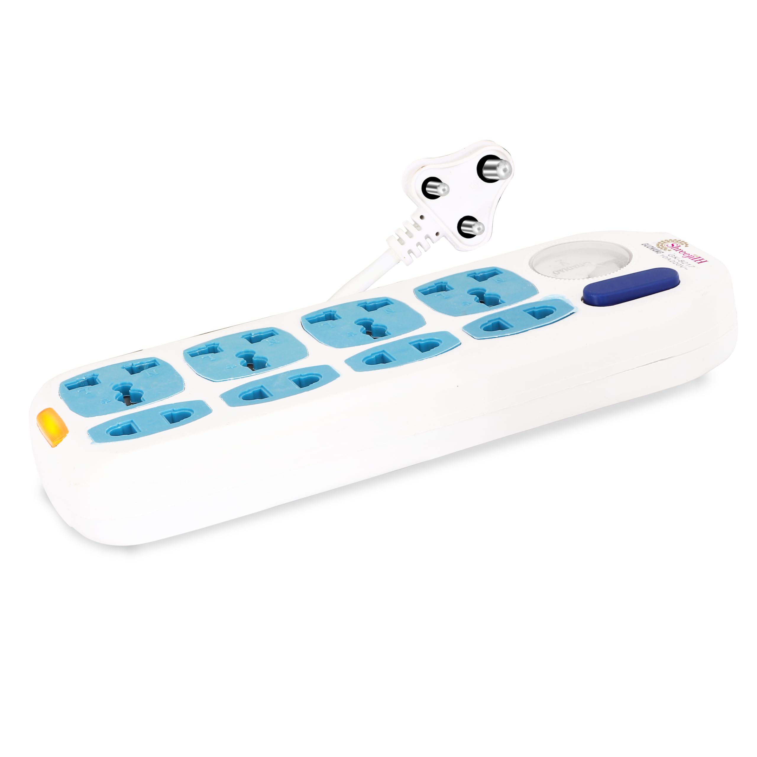 SHREEJIIH 8 Way Port Buster Multi Pin Socket Surge Spike Protector With 10 M Long Cable, 250 Volts-image-47