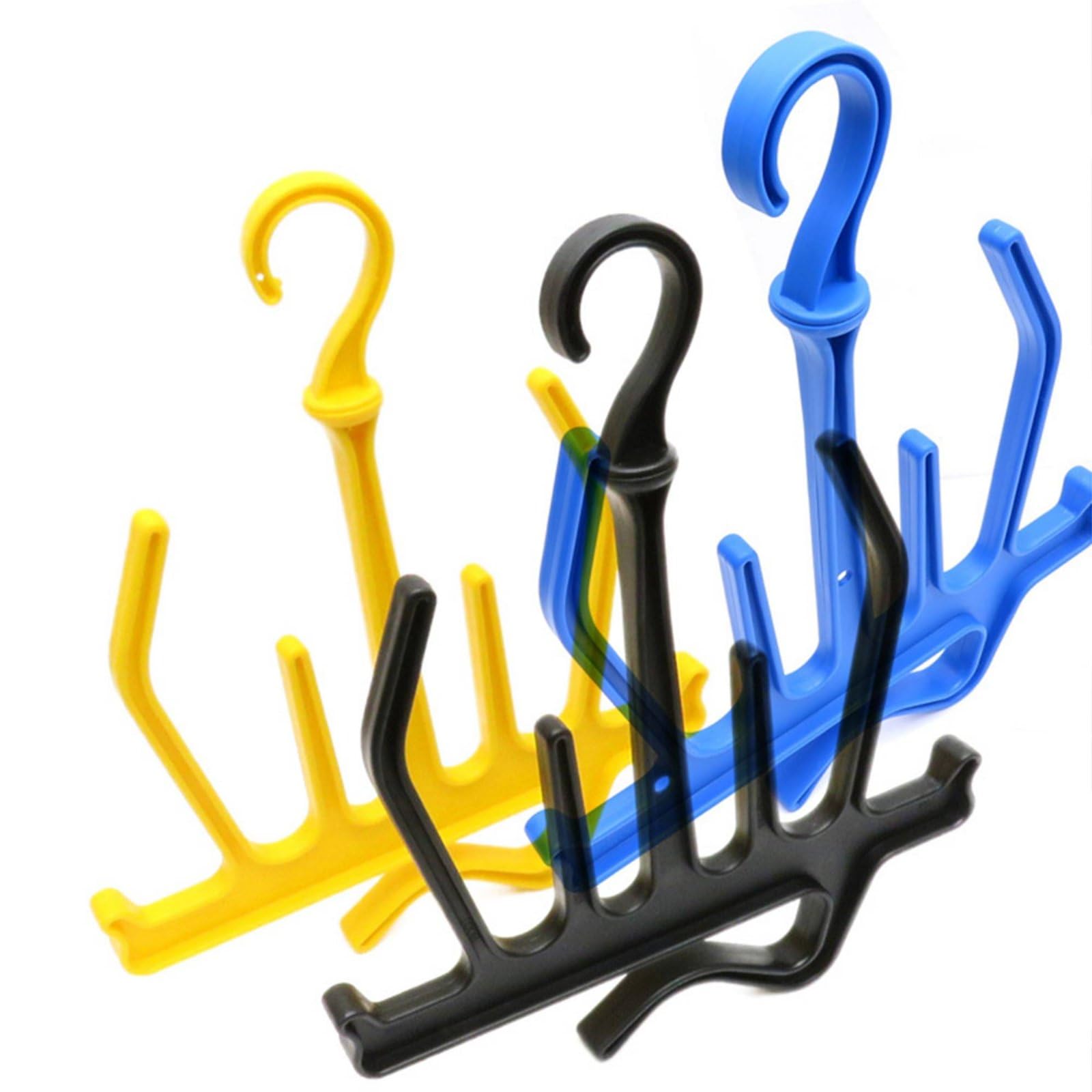 PP Hanger Cintre Plongée Support Combinaison Porte-Accessoires Corps Large Préserve la Forme Polypropylène Haute Résistance Rotation 360° Drainage, Bleu