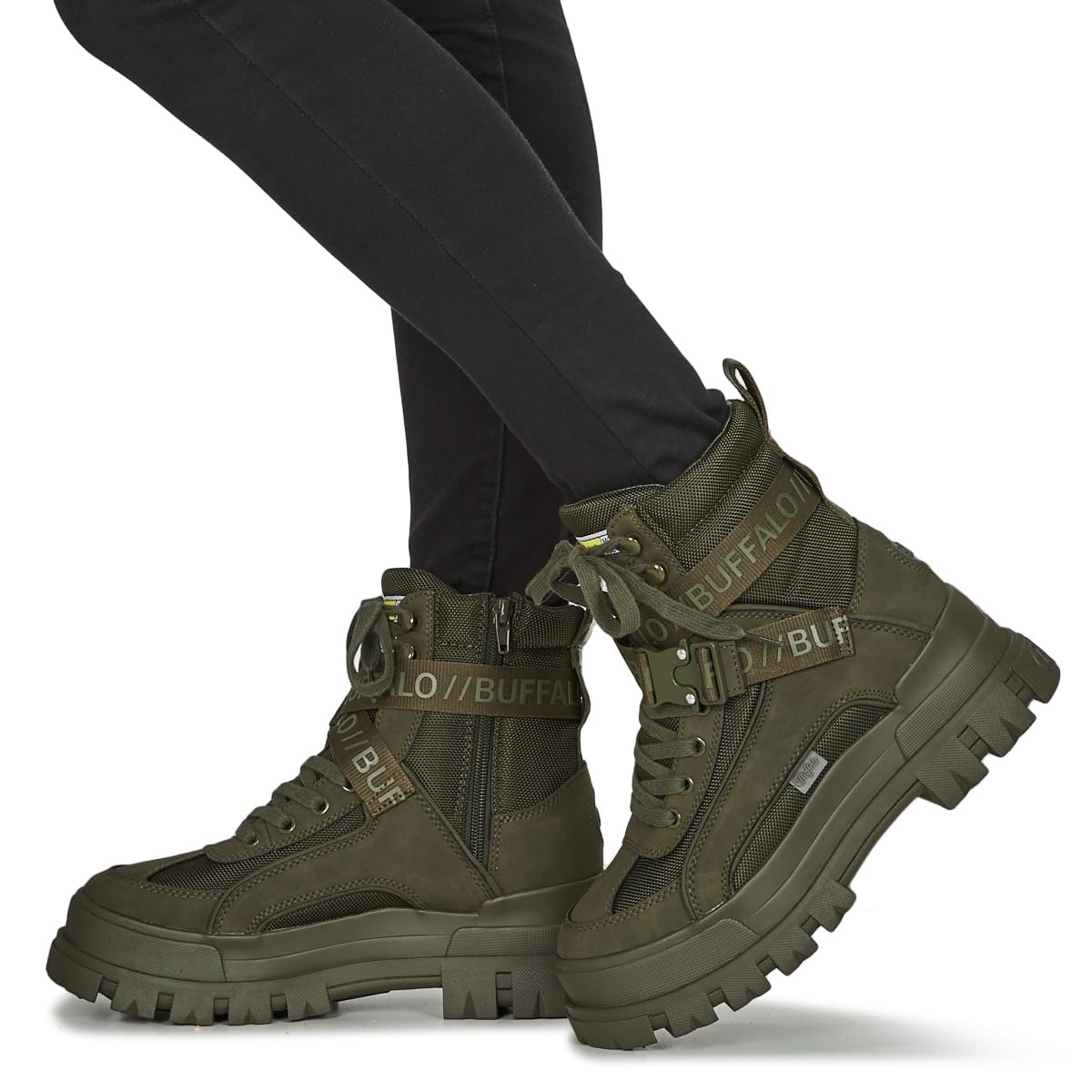 Buffalo Aspha COM 1 Lace Up Mid BN16221601, Boots