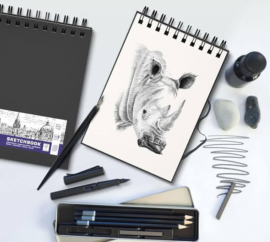 トクコ　アートプリント ポンチョ 黒/多色 Amazon.com: Oxford Sketchbook A4 50 Sheets 100 g Double