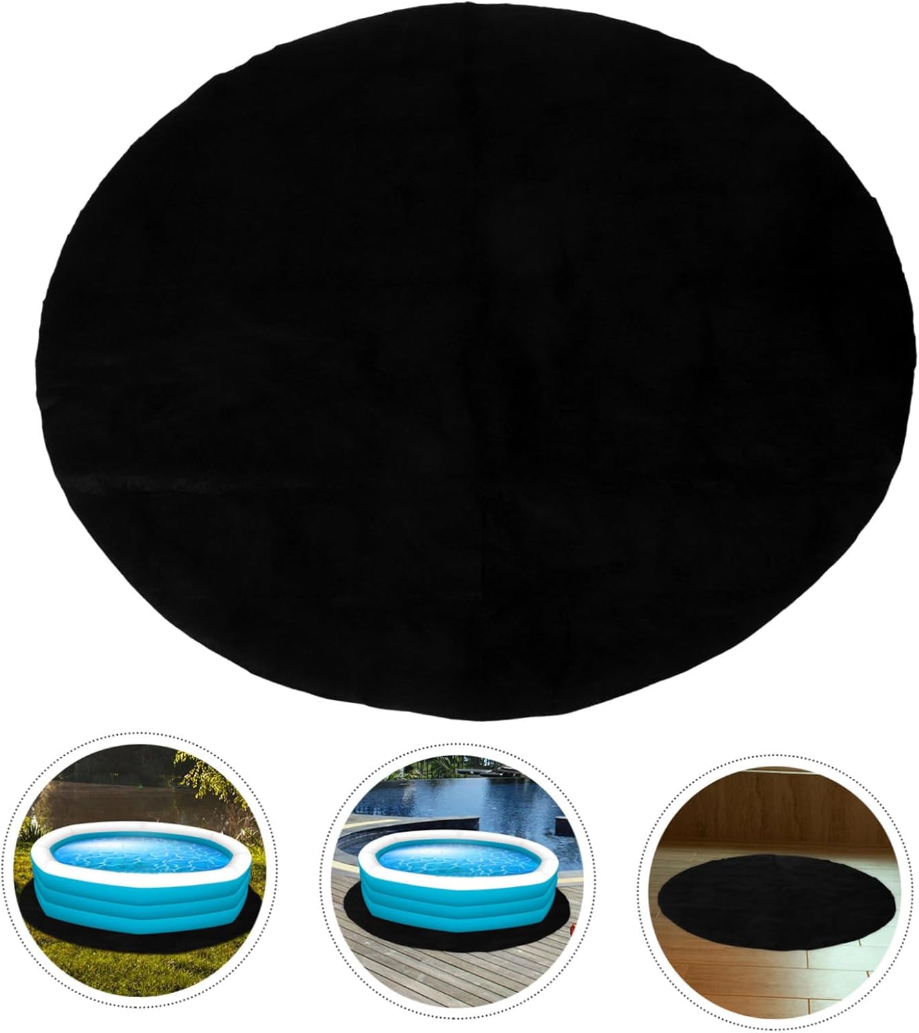 MERRYHAPY Hot Tub Round Pad Tub Mat Inflatable Non-Slip Bath Rug Comfortable Safe